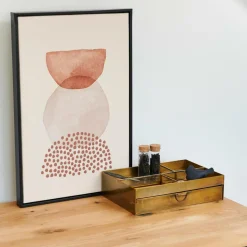 CASA ABSTRACT Décoration Murale Noir, Blanc, Brun* Decoration Murale