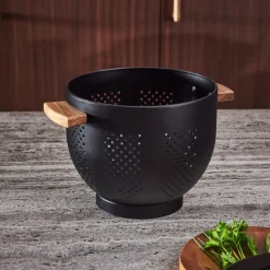 CASA ACACIA LUX Passoire Noir, Naturel* Passoires