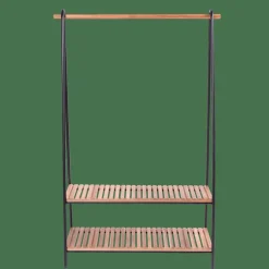 CASA ACACIA Porte-vêtements Noir* Étagères