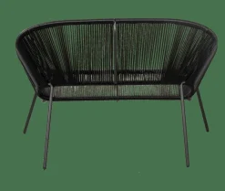 CASA ACAPULCO Banc Lounge Noir* Bancs De Jardin