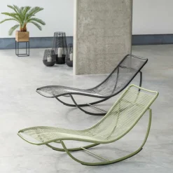 CASA ACAPULCO Chaise Longue Basculante Noir* Chaises Longues