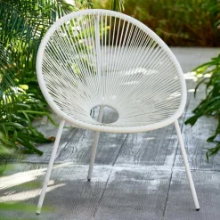 CASA ACAPULCO Chaise Lounge Blanc* Fauteuils De Jardin