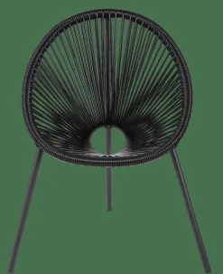 CASA ACAPULCO Chaise Pour Enfants Noir*Enfant Kids|Chaises Pour Enfants