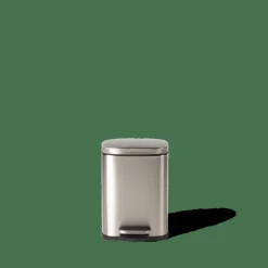 CASA ADELE Poubelle à Pédale 5l Argent* Poubelles De Cuisine|Poubelles