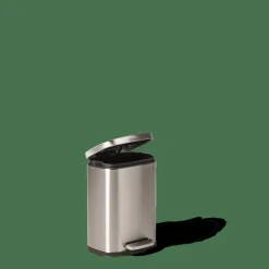 CASA ADELE Poubelle à Pédale 5l Argent* Poubelles De Cuisine|Poubelles