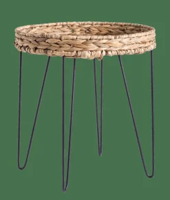CASA AKELA Table D'appoint Noir, Naturel* Tables D'Appoint