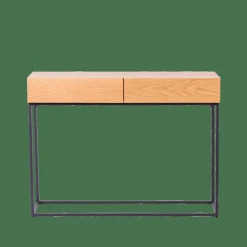 CASA ALMA Table Murale Noir, Naturel* Consoles