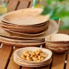 CASA ARECA LEAF Assiettes Set De 6 Naturel* Assiettes