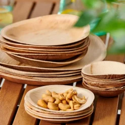 CASA ARECA LEAF Bols Set De 6 Naturel* Assiettes