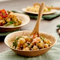 CASA ARECA LEAF Bols Set De 6 Naturel* Assiettes