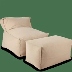 CASA BAGIE Fauteuil Pouf Poire Beige* Fauteuils|Poufs