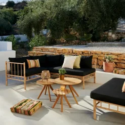 CASA BAMBOLETTE Banc Lounge Aspect Bambou* Salon De Jardin
