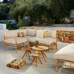 CASA BAMBOLETTE Fauteuil De Coin Aspect Bambou* Salon De Jardin