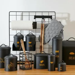 CASA BAMBOO Boîte De Rangement à Fins Herbes Naturel* Boîtes Métalliques|Boîtes De Conservation