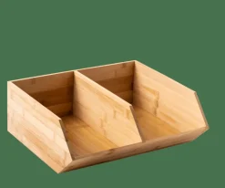 CASA BAMBOO Organisateur Empilable Naturel* Boîtes Métalliques|Boîtes De Conservation