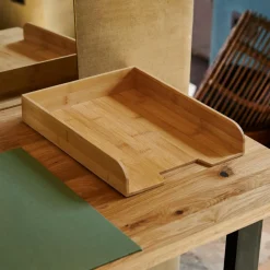 CASA BAMBOO Porte-lettres Naturel* Corbeilles À Courrier|Accessoires Bureau