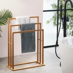 CASA BAMBOO Porte-serviettes Naturel* Meubles Salle De Bain