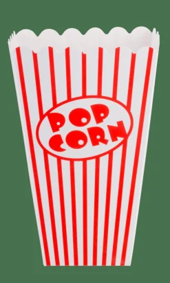 CASA CINEMA Gobelet Pop-corn Set De 8 Blanc, Rouge* Accessoires De Cuisine