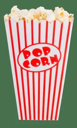 CASA CINEMA Gobelet Pop-corn Set De 8 Blanc, Rouge* Accessoires De Cuisine