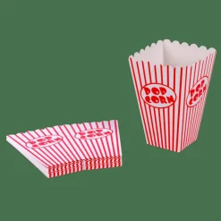 CASA CINEMA Gobelet Pop-corn Set De 8 Blanc, Rouge* Accessoires De Cuisine