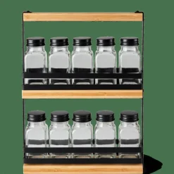 CASA COMPACT Support à épices Noir* Pots À Épices