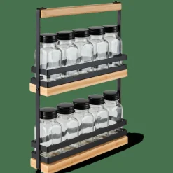 CASA COMPACT Support à épices Noir* Pots À Épices