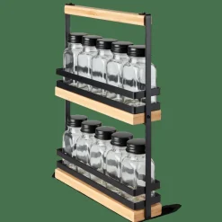 CASA COMPACT Support à épices Noir* Pots À Épices