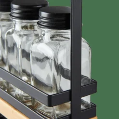 CASA COMPACT Support à épices Noir* Pots À Épices