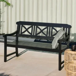 CASA CROS Banc Noir* Bancs De Jardin