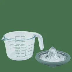 CASA CUISINO Presse-agrumes Avec Verre Doseur 500 Ml Vert, Transparent* Presse-Agrumes