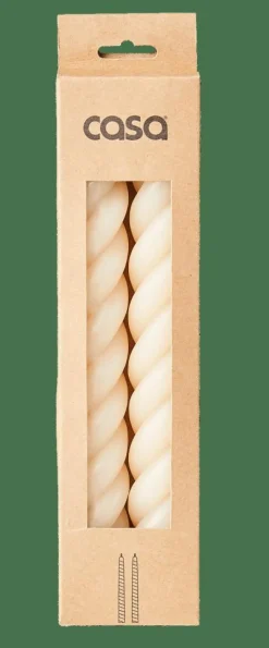 CASA CURL Bougies Set De 2 Beige* Bougies
