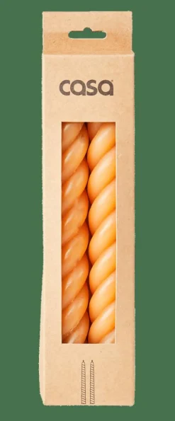CASA CURL Bougies Set De 2 Ocre* Bougies