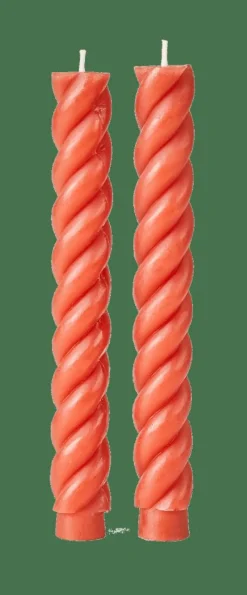 CASA CURL Bougies Set De 2 Rouge* Bougies