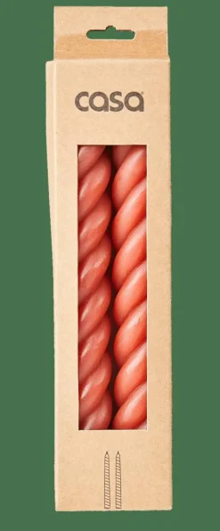CASA CURL Bougies Set De 2 Rouge* Bougies