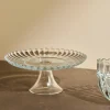 CASA DAHLITA Plat à Gâteau Transparent* Plats À Servir