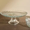 CASA DAHLITA Plat à Gâteau Transparent* Plats À Servir