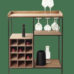 CASA DAMIAN Étagère Murale Noir* Étagères Murales