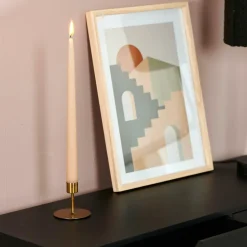 CASA DUO Bougies Dîner Set De 2 Doré* Bougies