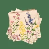 CASA ECO FLORAL Set De 20 Serviettes Diverses Couleurs* Serviettes