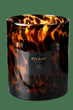 CASA ESCAPE BLACK OUDH Bougie Parfumée Dans Un Verre Noir, Brun, Ocre* Bougies Parfumées|Bougies