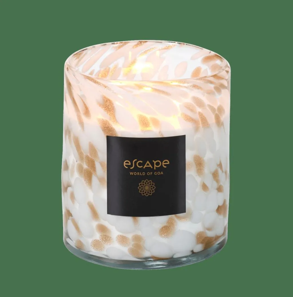 CASA ESCAPE WORLD OF GOA Bougie Parfumée Blanc, Doré, Multicolore* Bougies Parfumées|Bougies