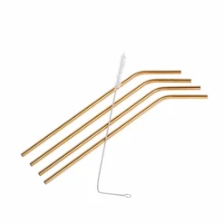 CASA FANCY Pailles à Cocktail Avec Brosse Argent* Cocktail Accessoires