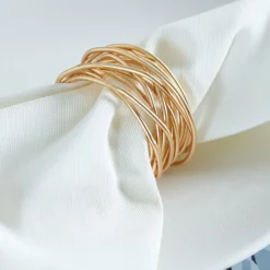 CASA FILLY Rond De Serviette Doré* Ronds De Serviette