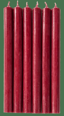 CASA FINA Bougies Set De 6 Bordeaux* Bougies