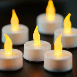 CASA FLAME Bougies Chauffe-plat Set De 30 Blanc* Bougies