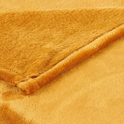 CASA FLANELLA Plaid Jaune Foncé* Plaids