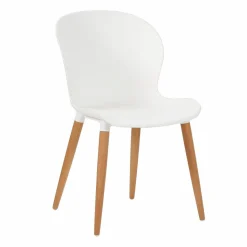 CASA FRIDA / FRAY Set De 4 Pieds Blanc Blanc* Chaises De Salle À Manger|Chaises De Jardin