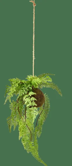 CASA GREENERY Pot à Suspendre Avec Fougère Vert* Plantes Artificielles