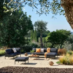 CASA HANNA Chaise Longue Teck Noir* Chaises Longues|Salon De Jardin