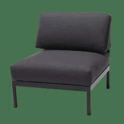 CASA HANNA Lounge Teck Fauteuil Noir* Salon De Jardin
